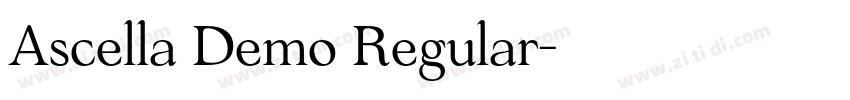 Ascella Demo Regular字体转换